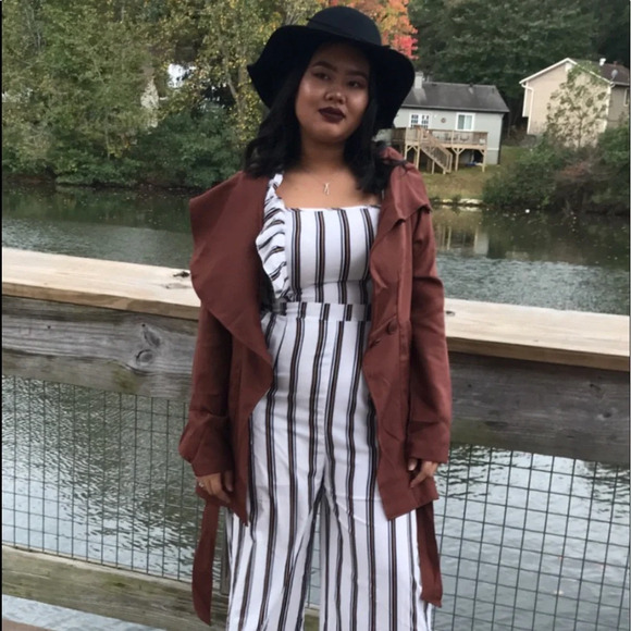 Belted brown wrap coat - Picture 7 of 11